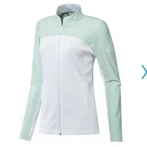 adidas Golf Women's Go To Full Zip Jacket. Size Small. Mint Green Color